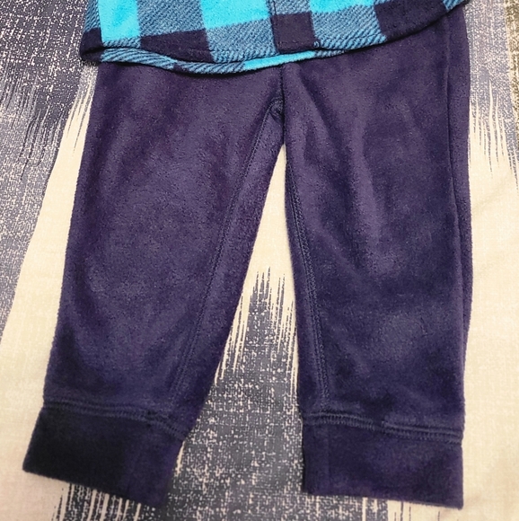 Lightning Bug Baby Plaid Jogger Set - Picture 3 of 6